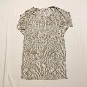 Michael Kors Womens Animal Print Dress Size Small Missing Belt